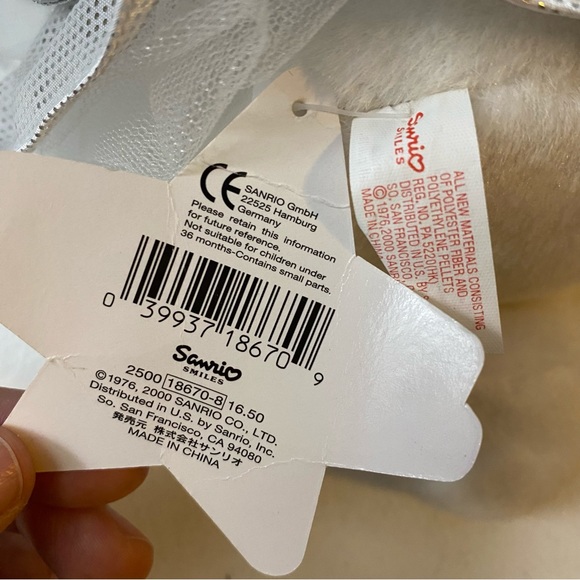 Vintage Silver Star Angel Hello Kitty Sanrio GLOW IN THE DARK Stars 2000 Tags - Picture 7 of 11